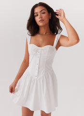 Rebel Heart Corset Dress - White