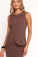 Peter Two Piece Set - Chocolate Brown