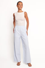 Peyton Striped Pant - Blue