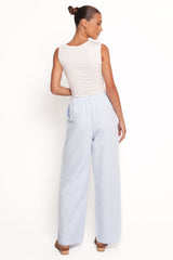 Peyton Striped Pant - Blue