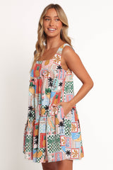 Rafaela Mini Dress - Off White Multi