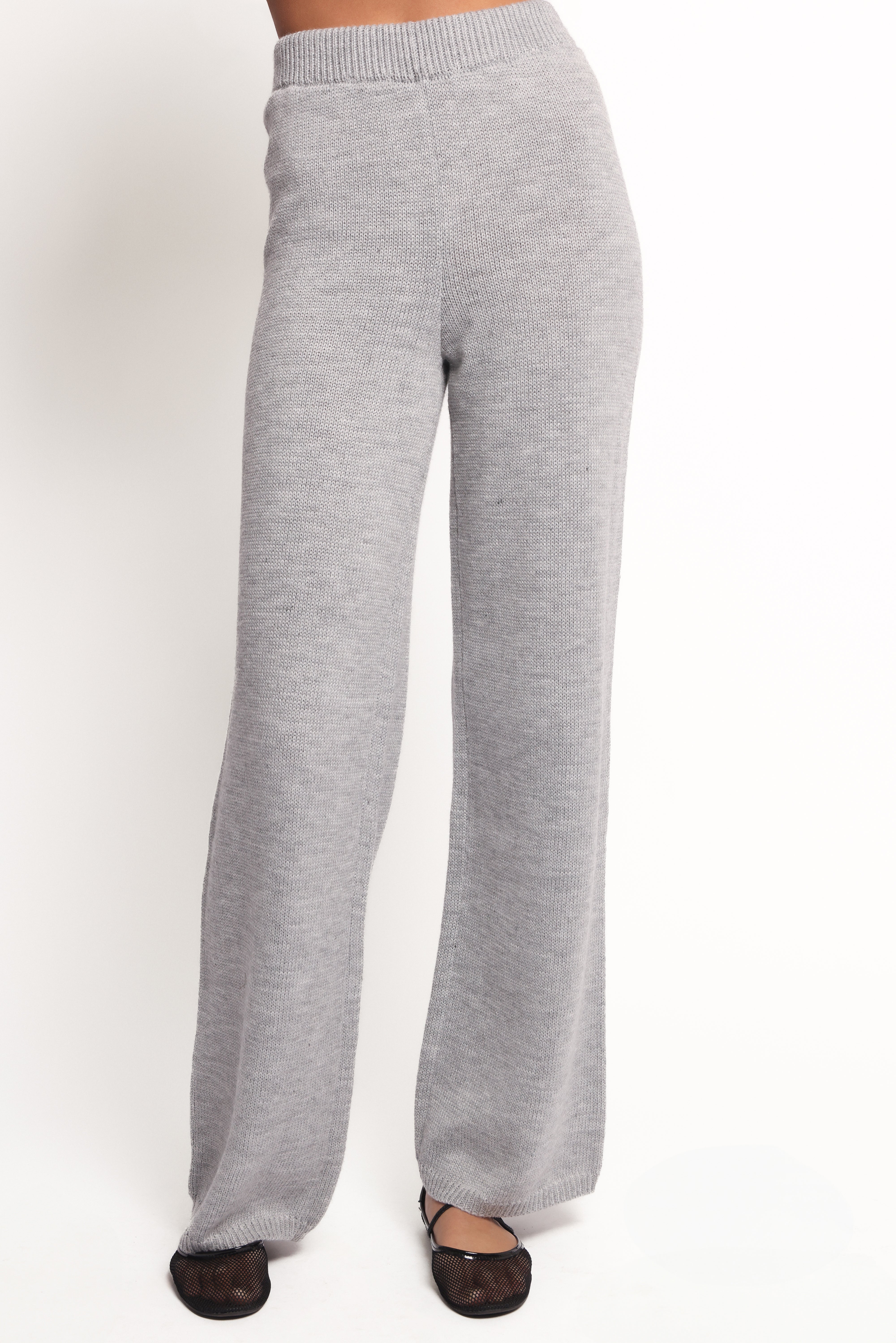 Remii Knit Pant Set - Grey