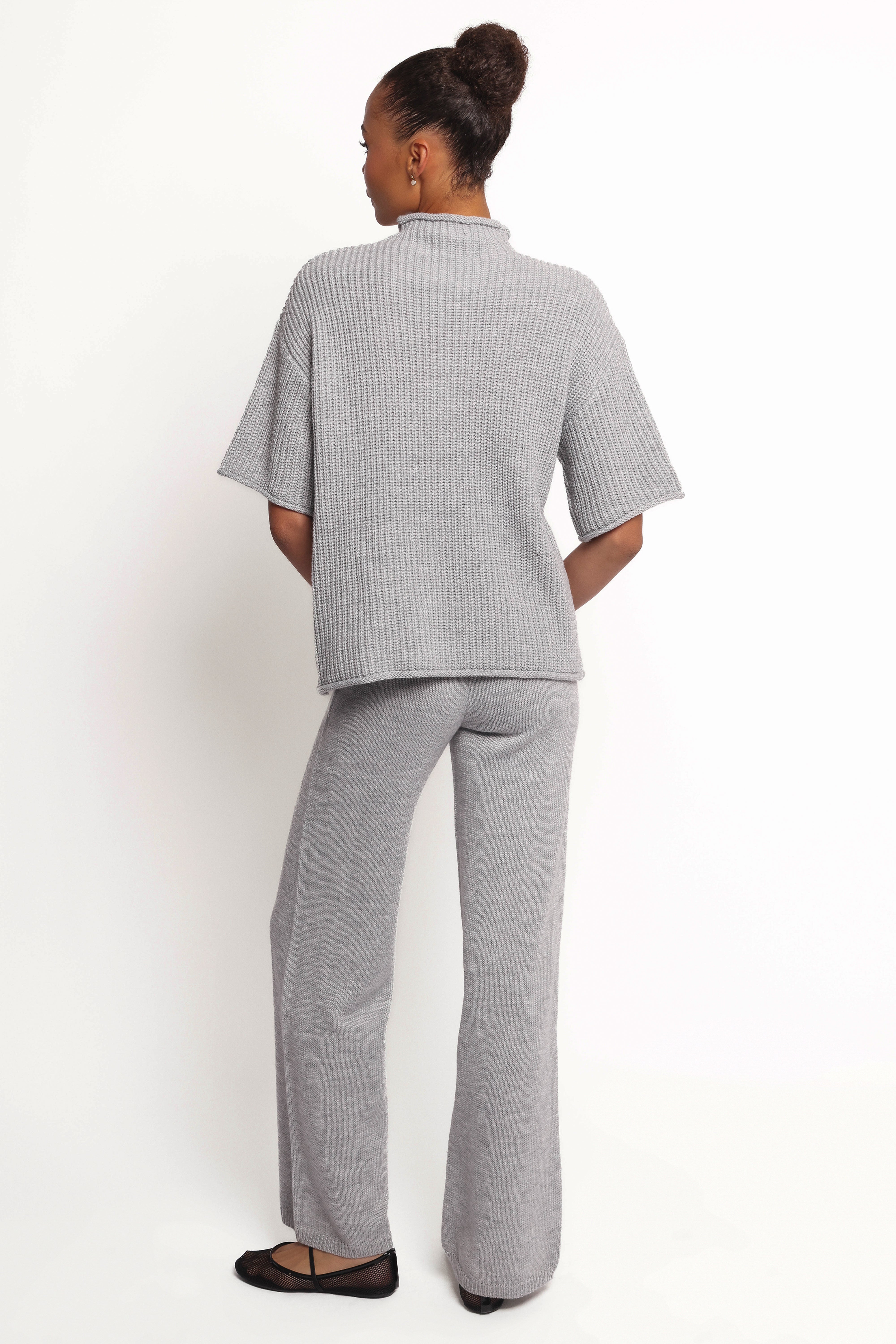 Remii Knit Pant Set - Grey