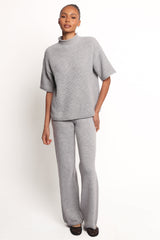 Remii Knit Pant Set - Grey