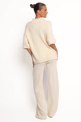 Remii Knit Pant Set - Ivory