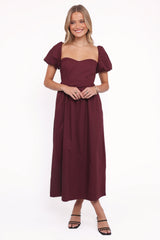 Remira Midi Dress - Cherry