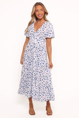 Roberts Maxi Dress - Blue Ditsy Floral