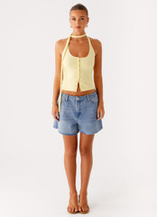 Roland Denim Shorts - Blue