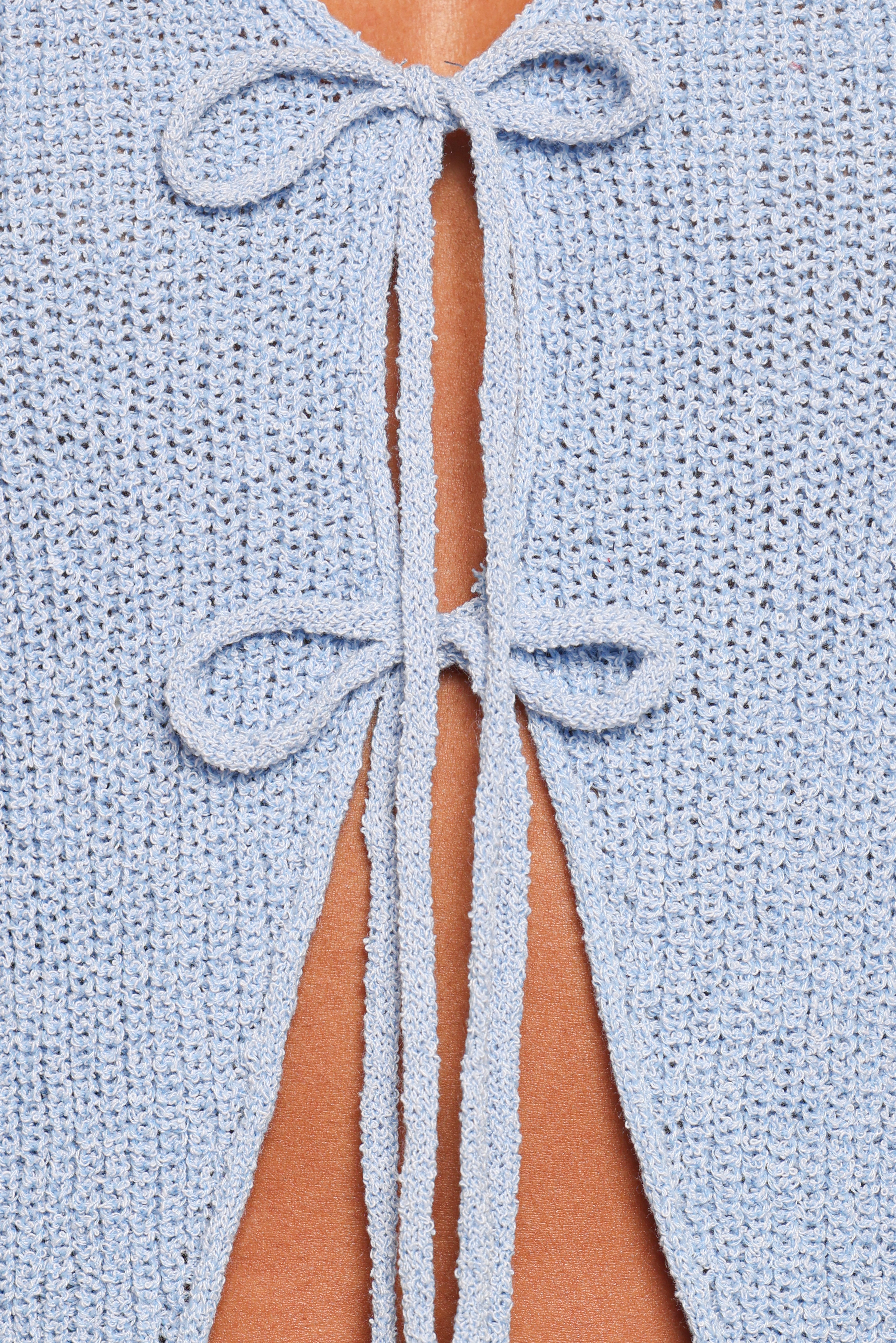 Kendall Knit Top - Light Blue