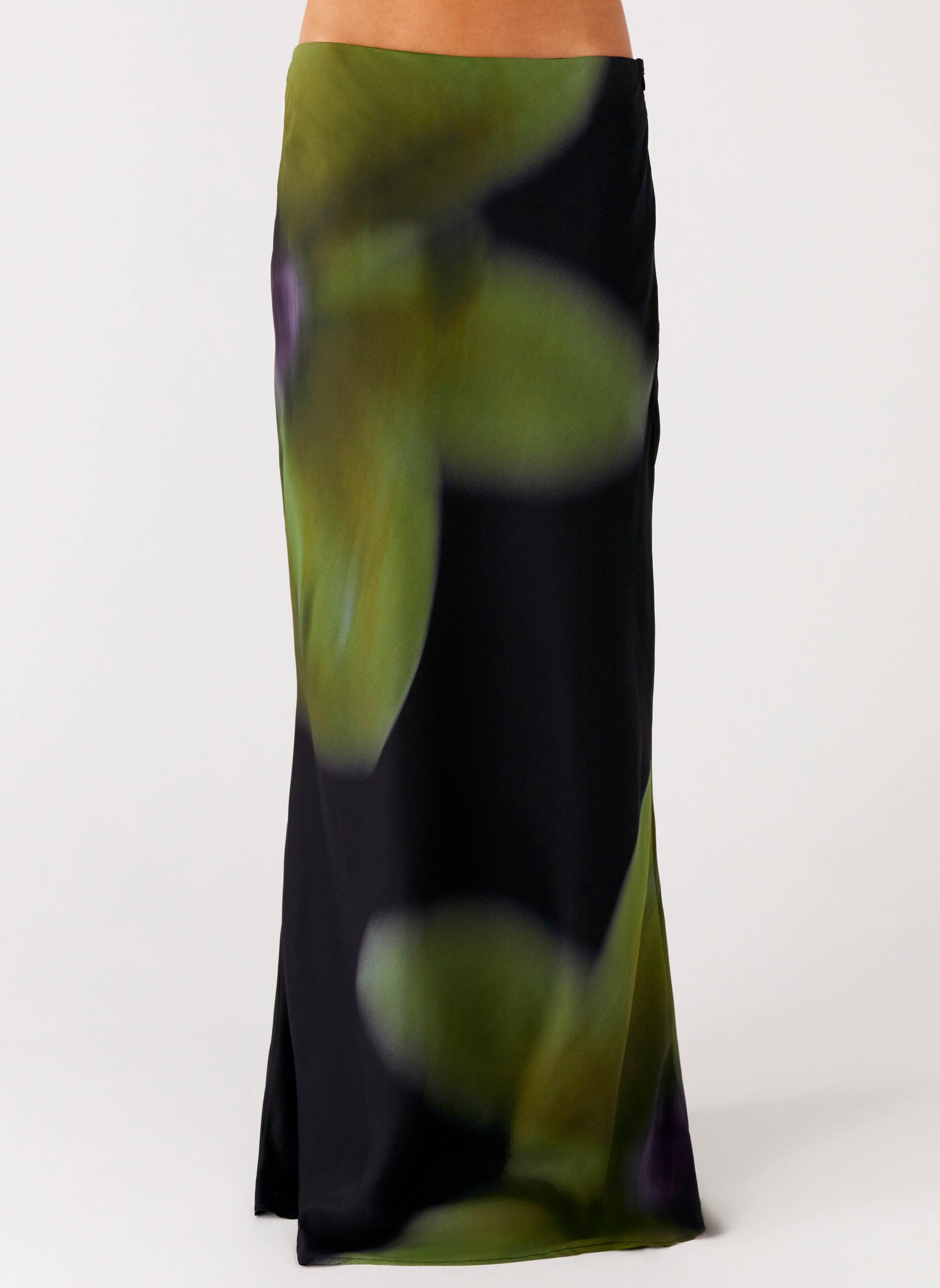 Rosetta Maxi Skirt - Lime Flower
