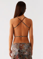 Rosewood Cowl Top - Vintage Blossom