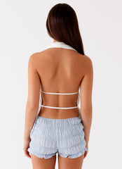 Saige Halter Top - White