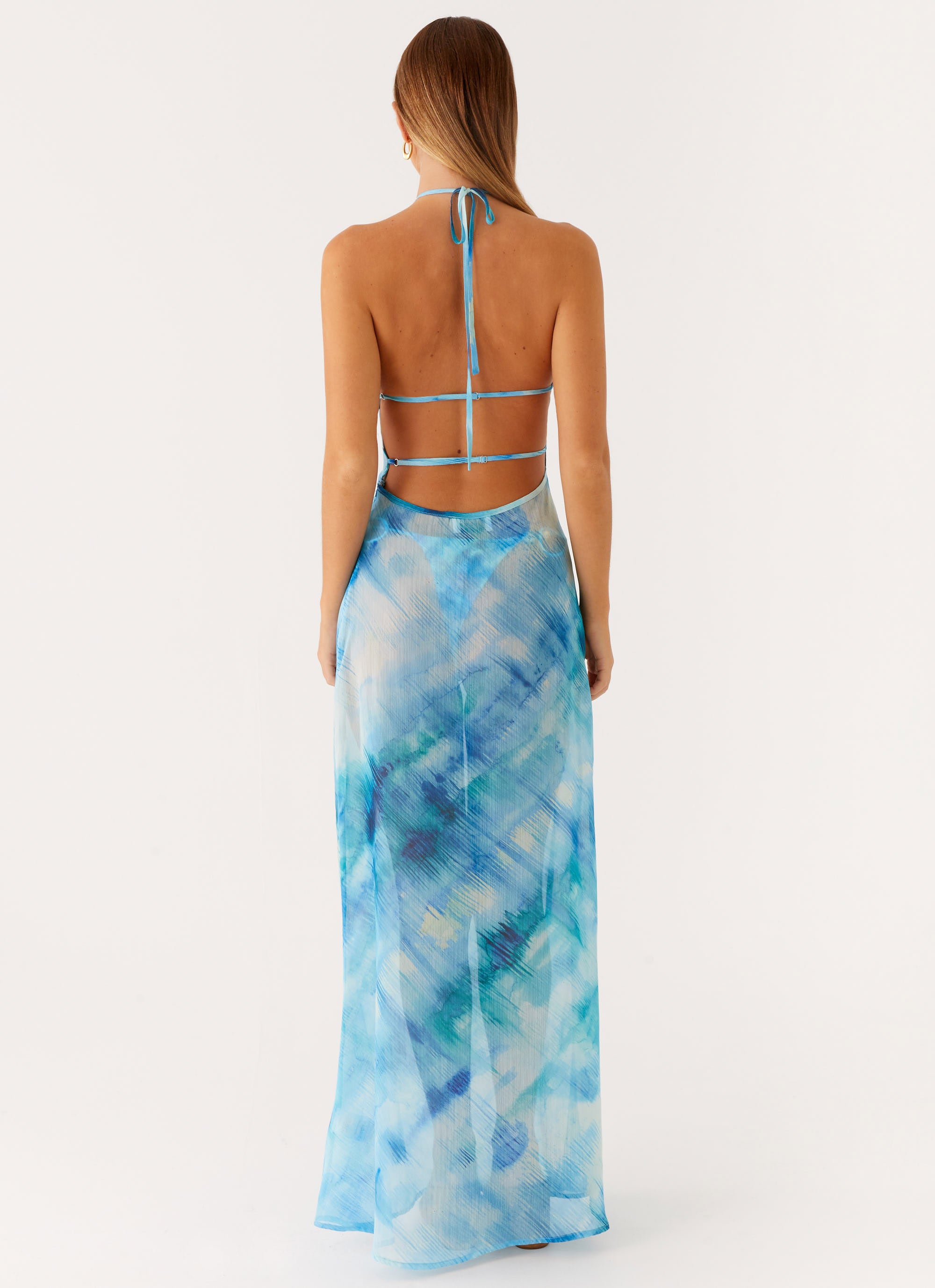 Sandra Maxi Dress - Blue Tie Dye