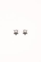 Scarlet Star Earrings - Silver