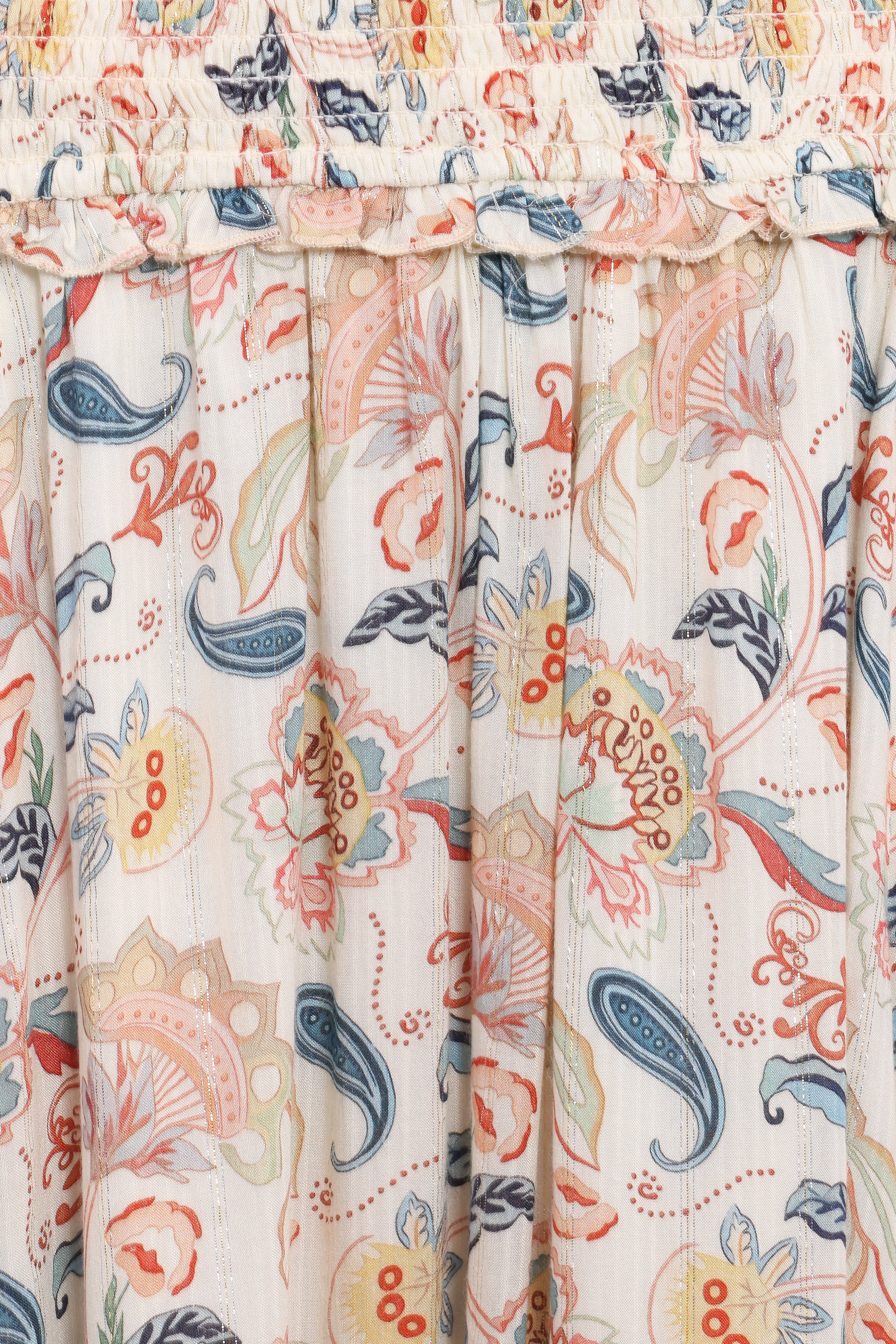 Seana Shirred Waist Maxi Skirt - Paisley