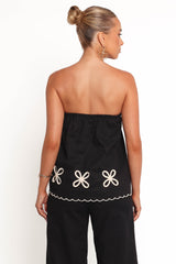 Semika Strapless Top - Black