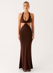 Shawnie Maxi Dress - Chocolate