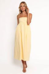 Simona Maxi Dress - Yellow