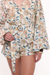 Soul Belted Romper - Paisley