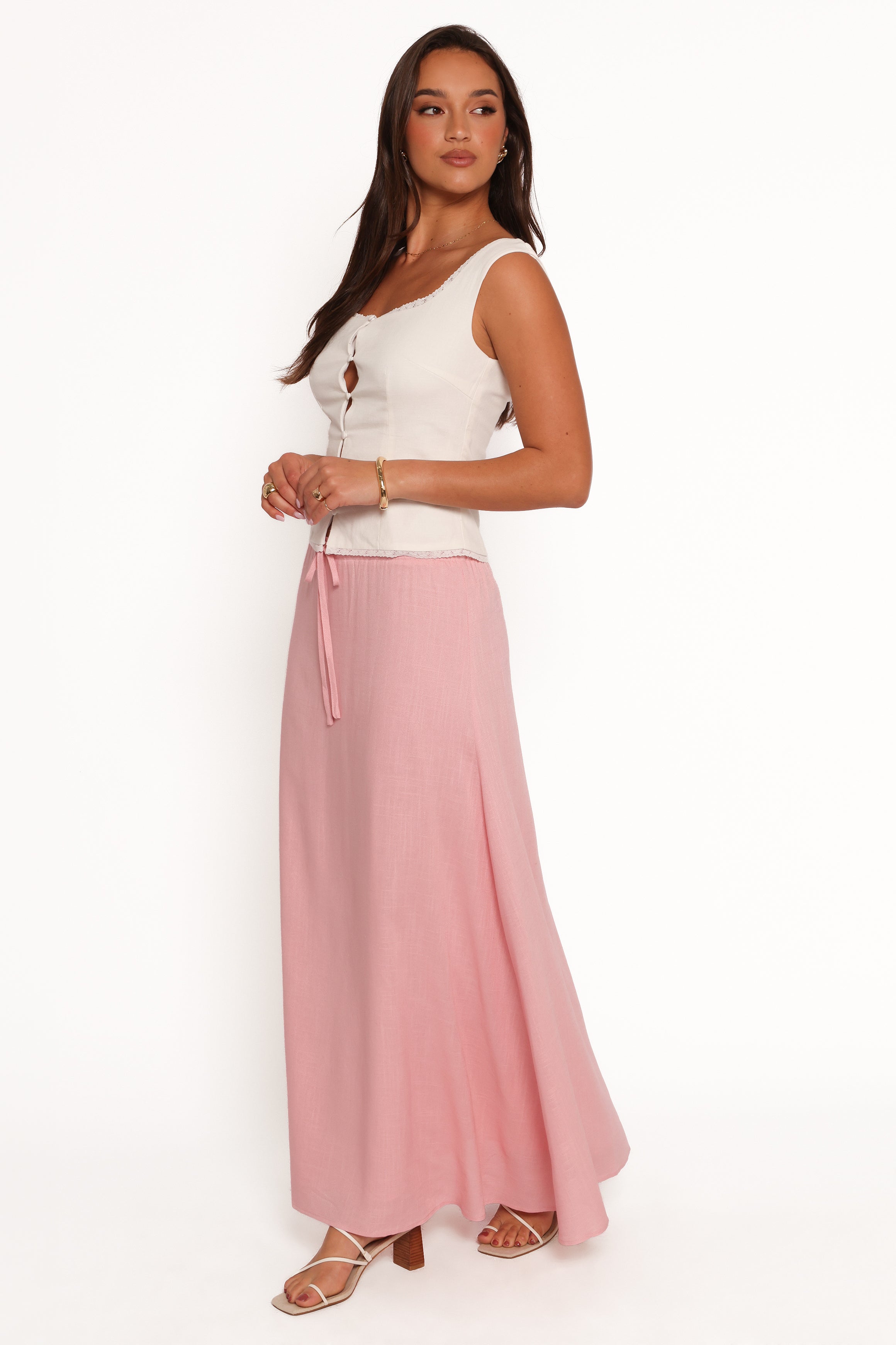 Stevie Maxi Skirt - Pink
