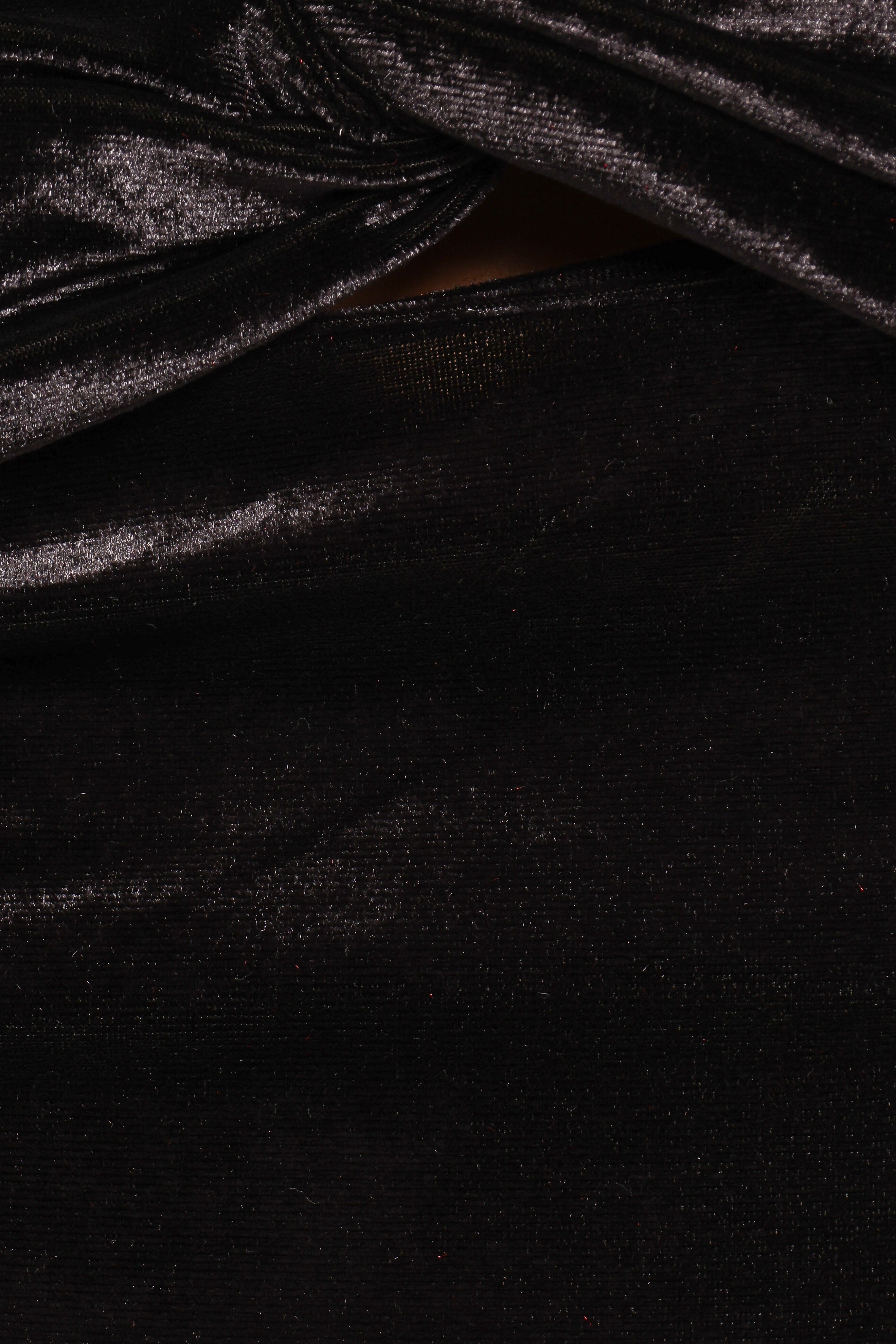 Suri Velvet Maxi Skirt - Black