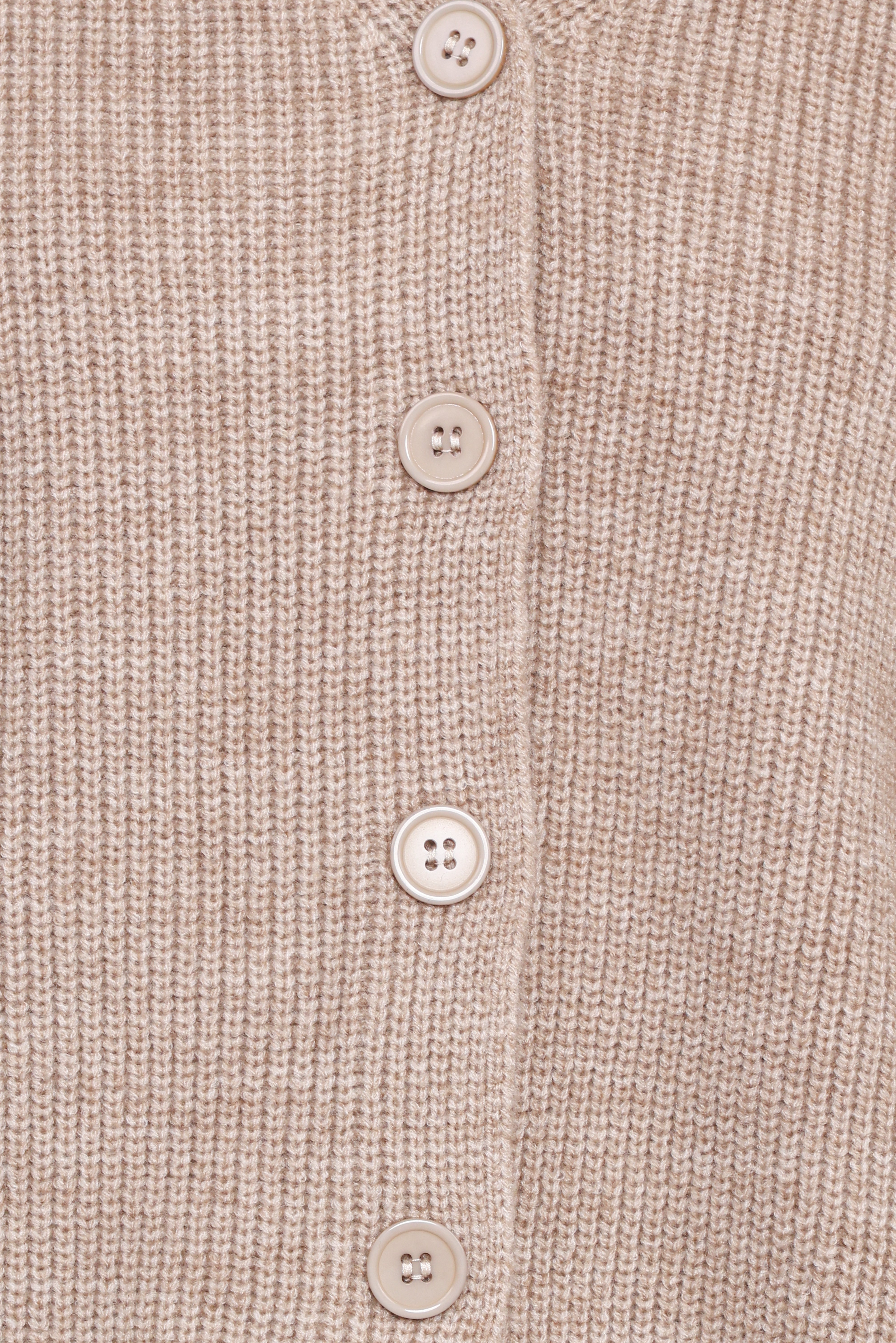 Sybil Button Front Cardigan - Mushroom