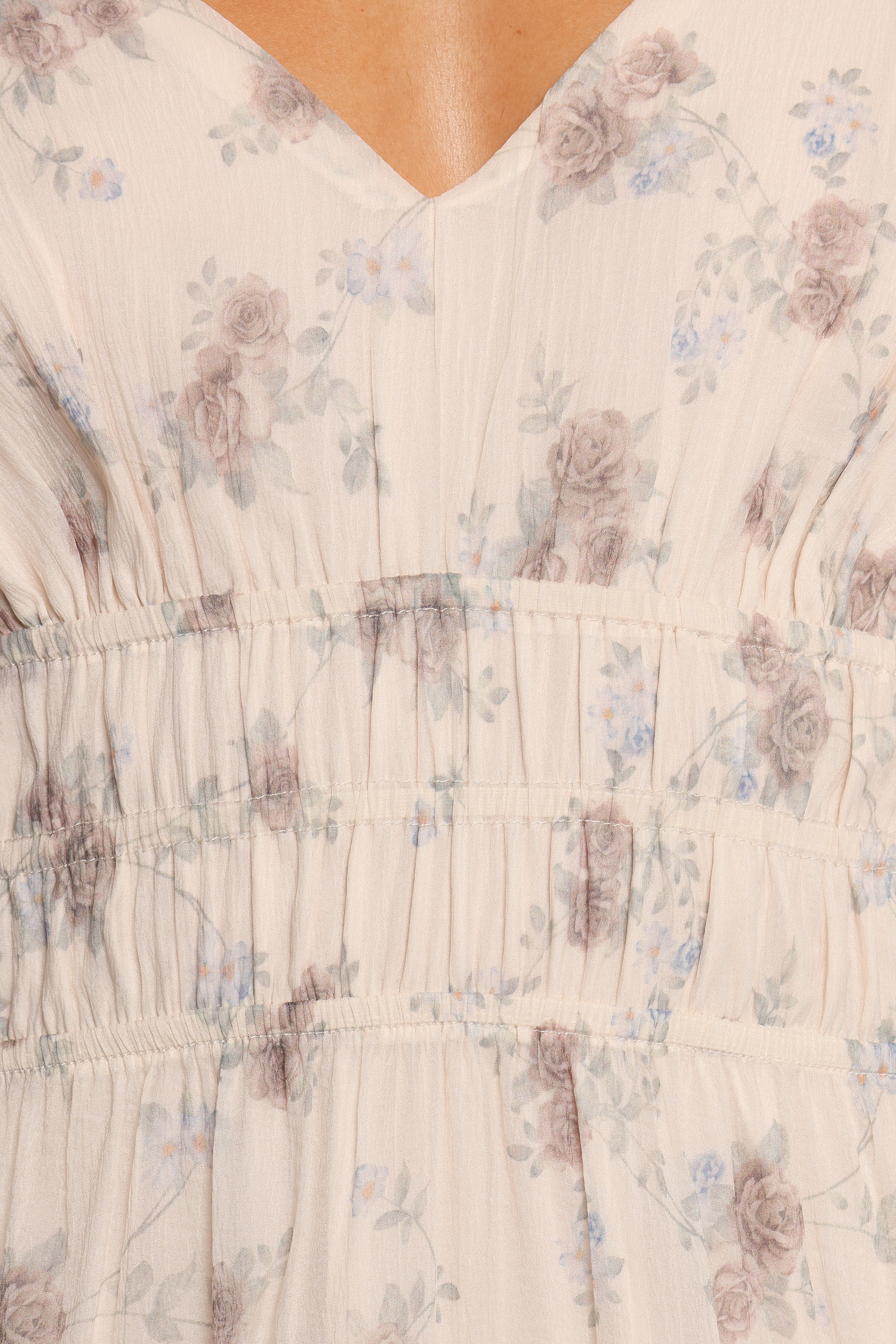 Talia Maxi Dress - Cream Multi Floral