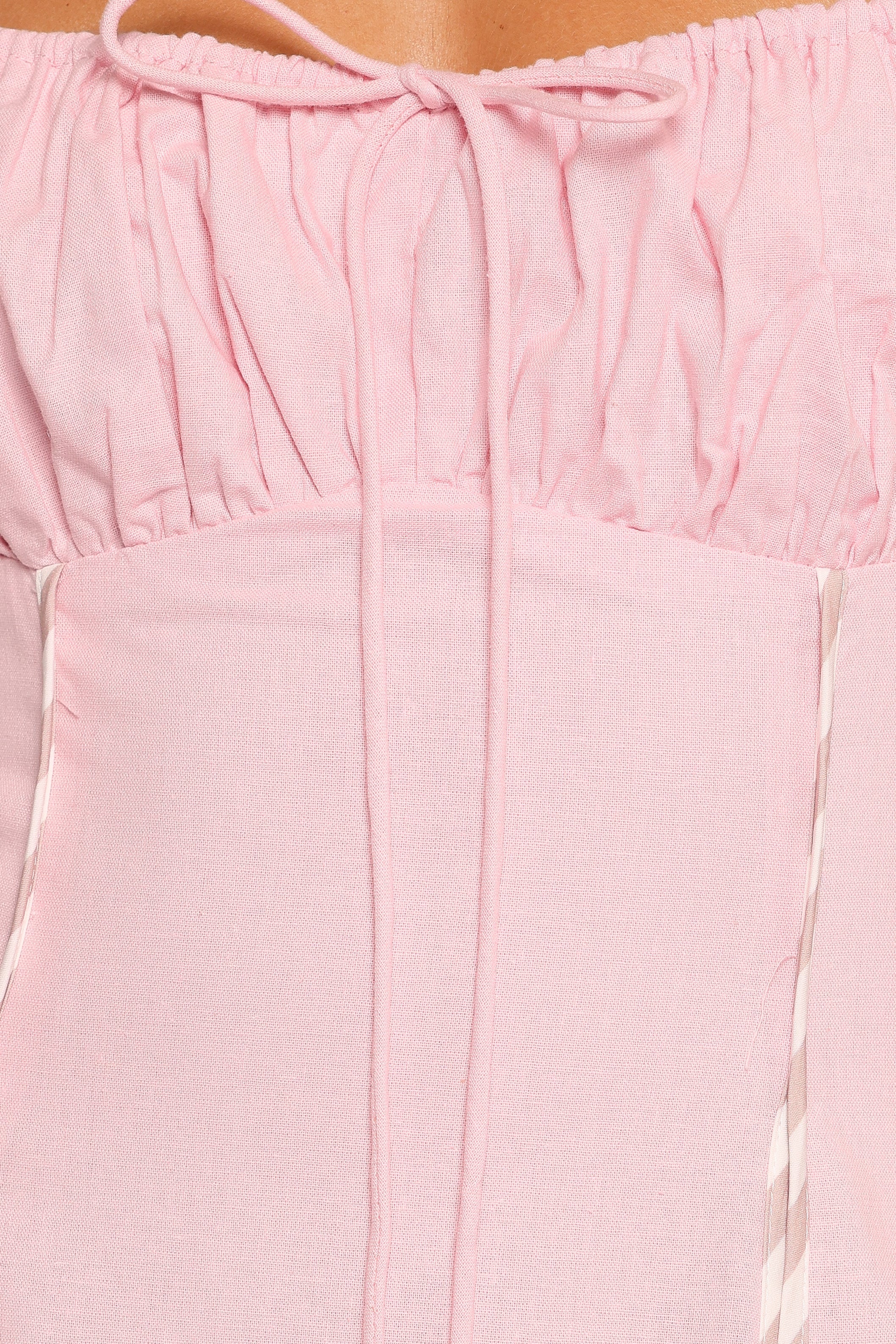 Talyn Midi Dress - Pink