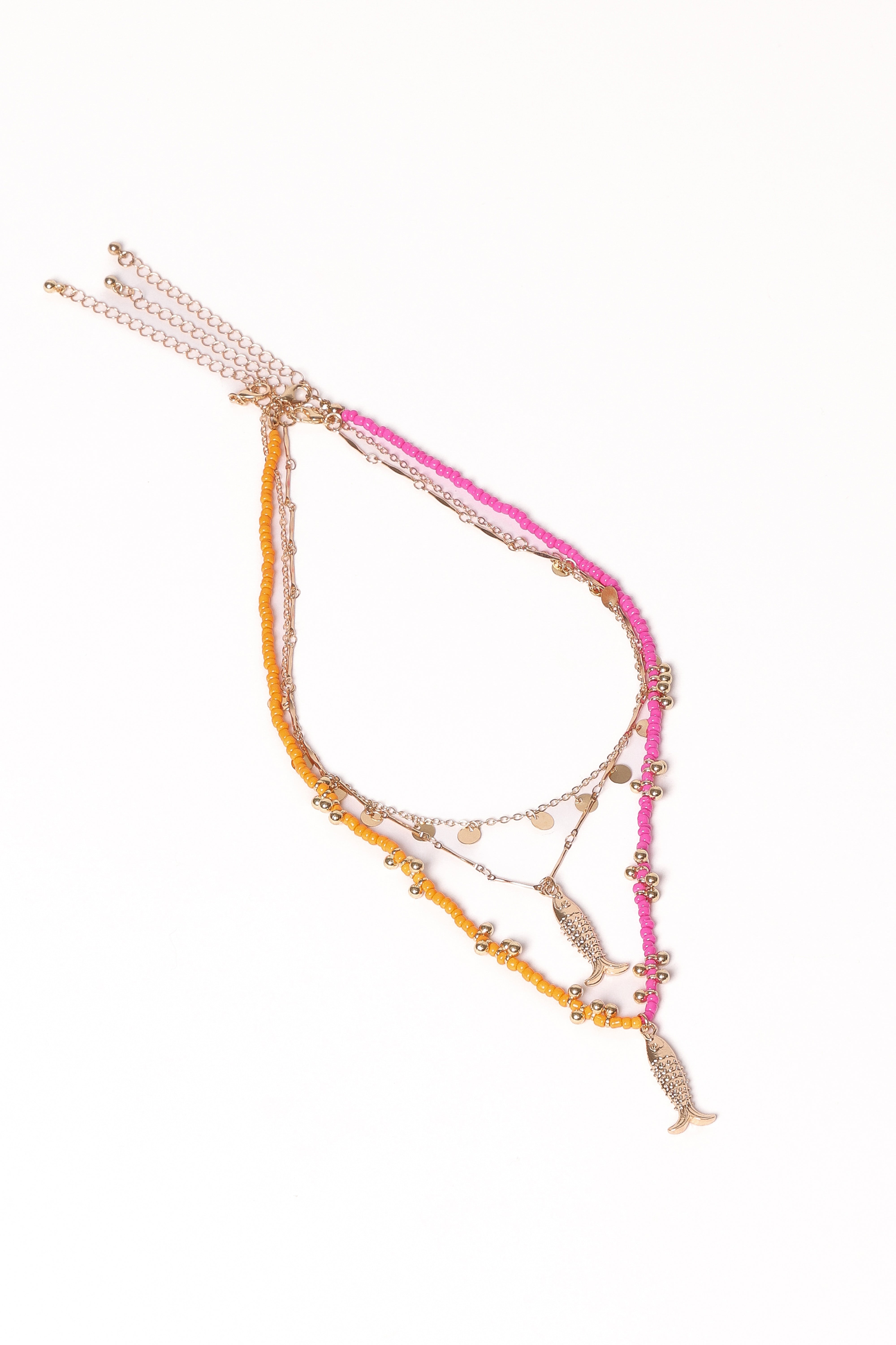 Tatiana Necklace - Gold/Multi