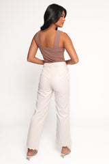 Thiago Scalloped Pant - Cream