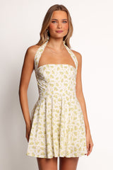 Thornton Mini Dress - Yellow Floral
