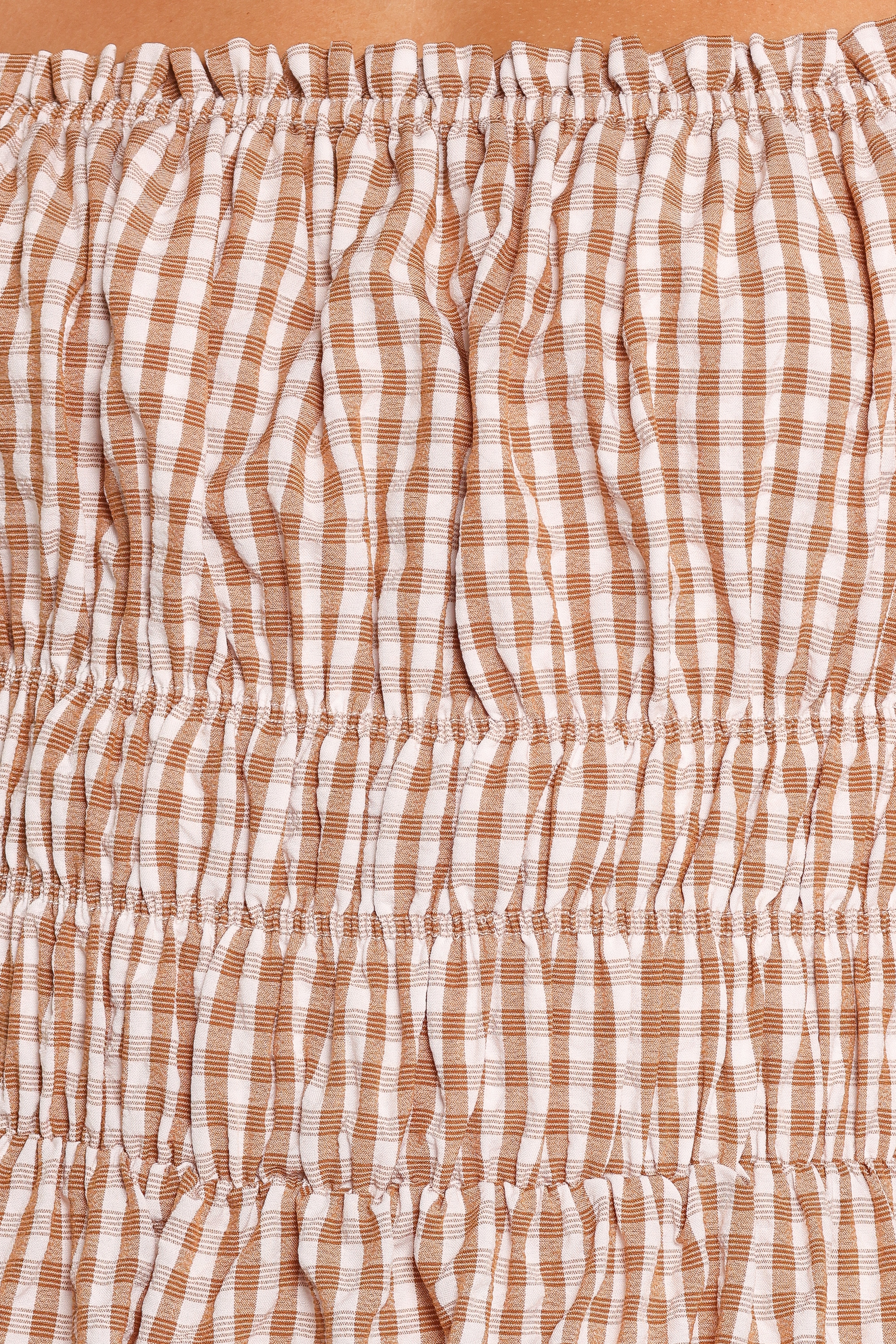 Torrie Maxi Dress - Brown Check