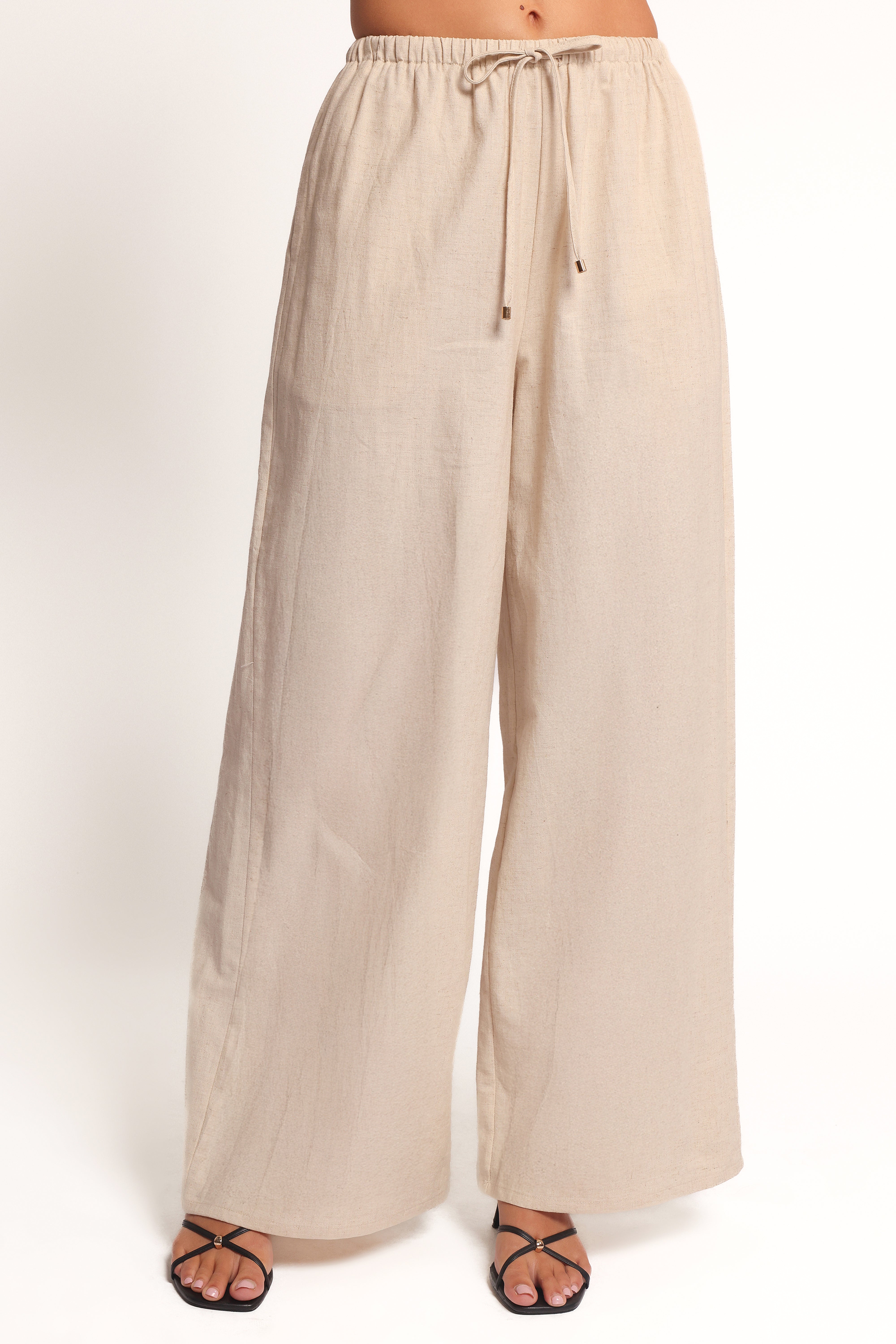 Trula Wide Leg Pant - Oatmeal
