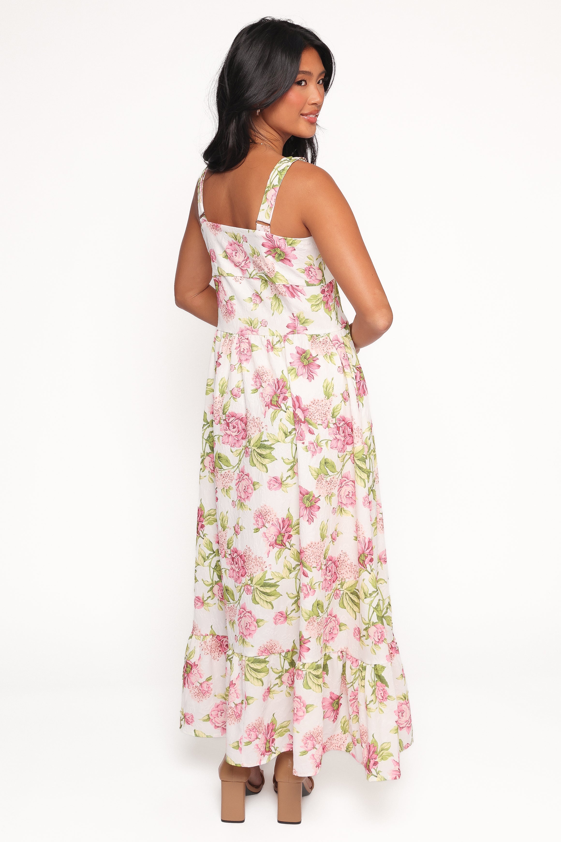 Tullia Maxi Dress - Pink Floral