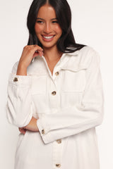 Turner Denim Dress - White Denim