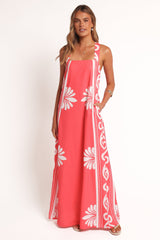 Valeria Maxi Dress - Coral