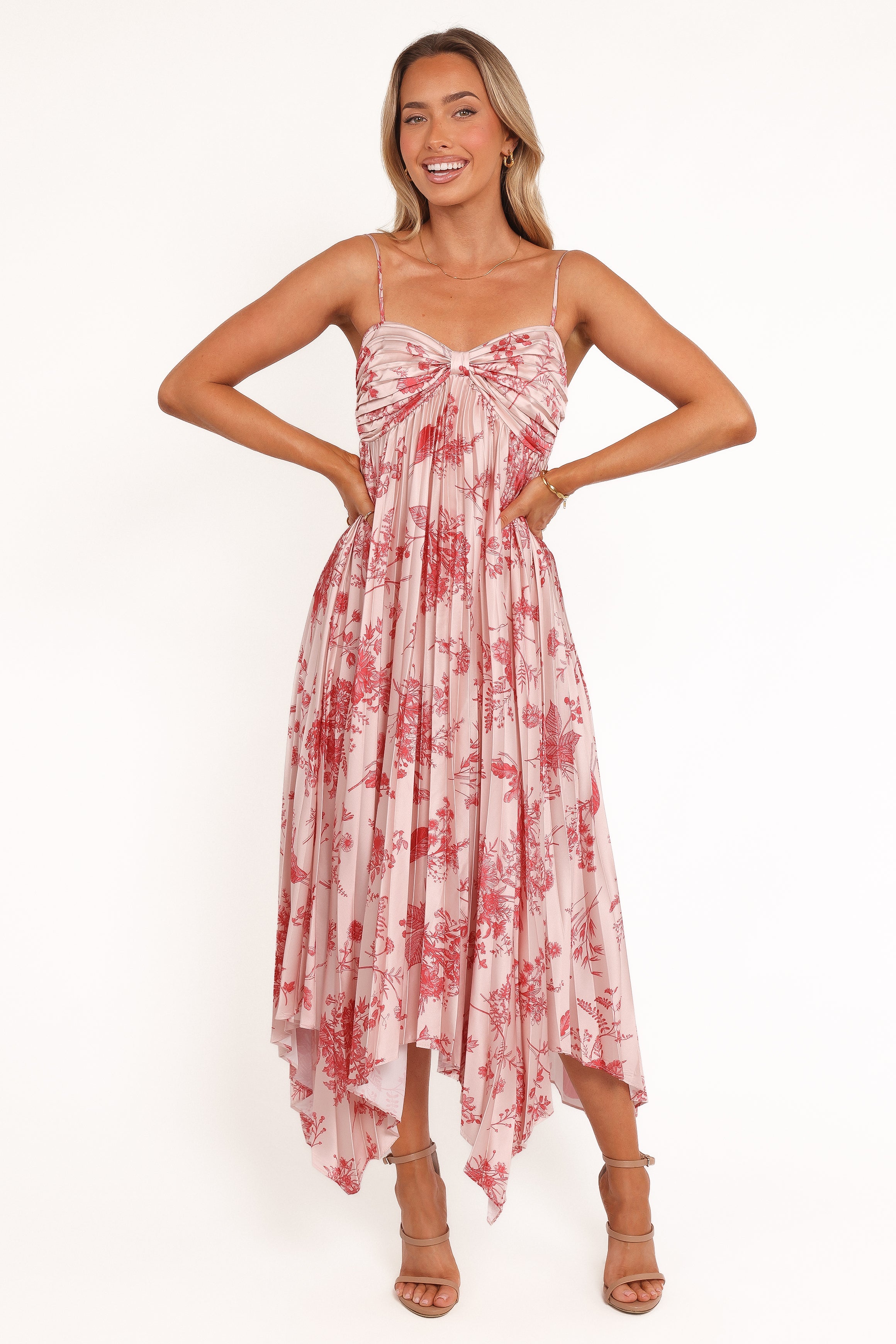 Vikki Dress - Red Floral
