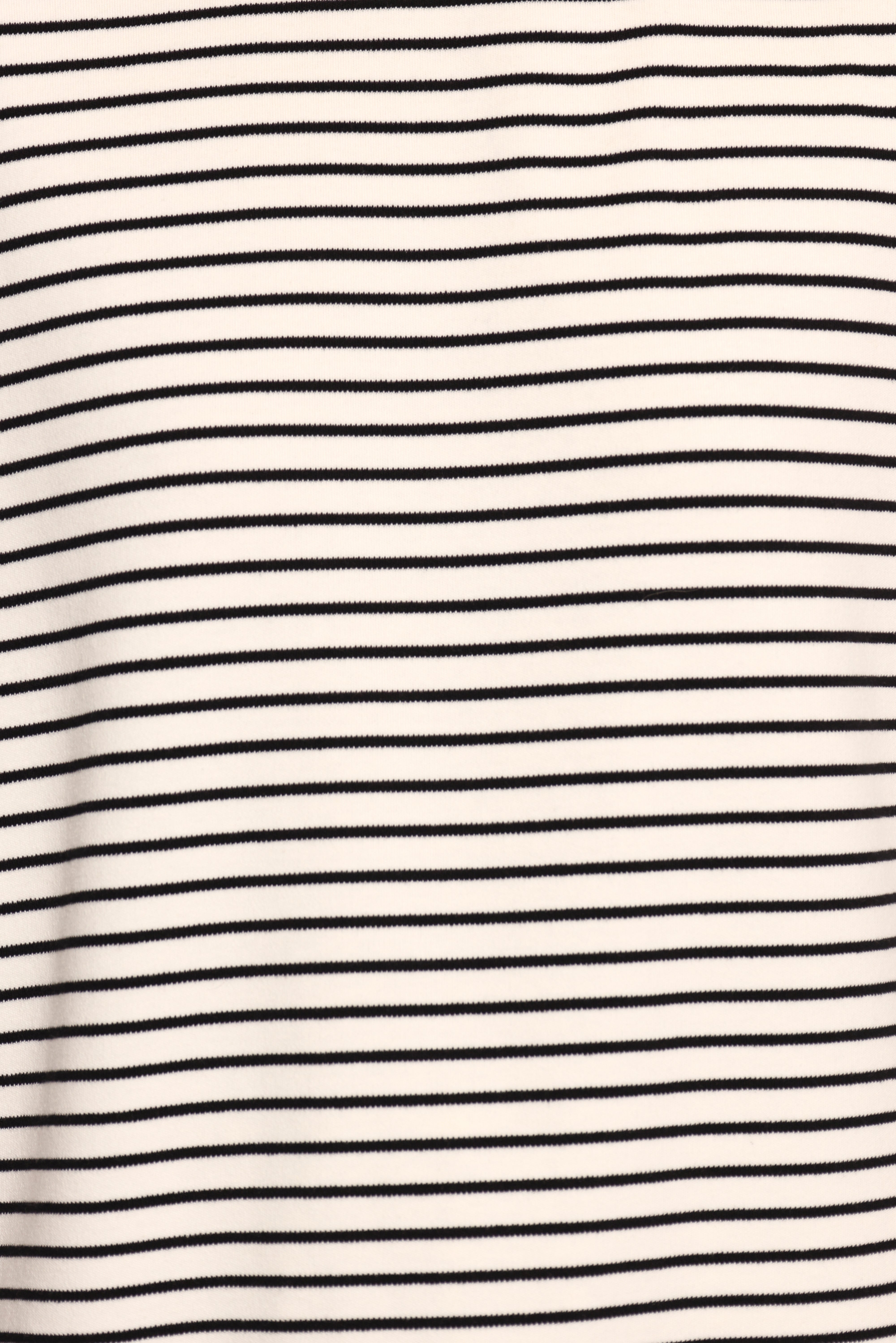 Wilda Oversized Tee - White Black Stripe