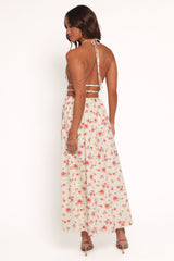 Wilder Halterneck Maxi Dress - Pink Floral