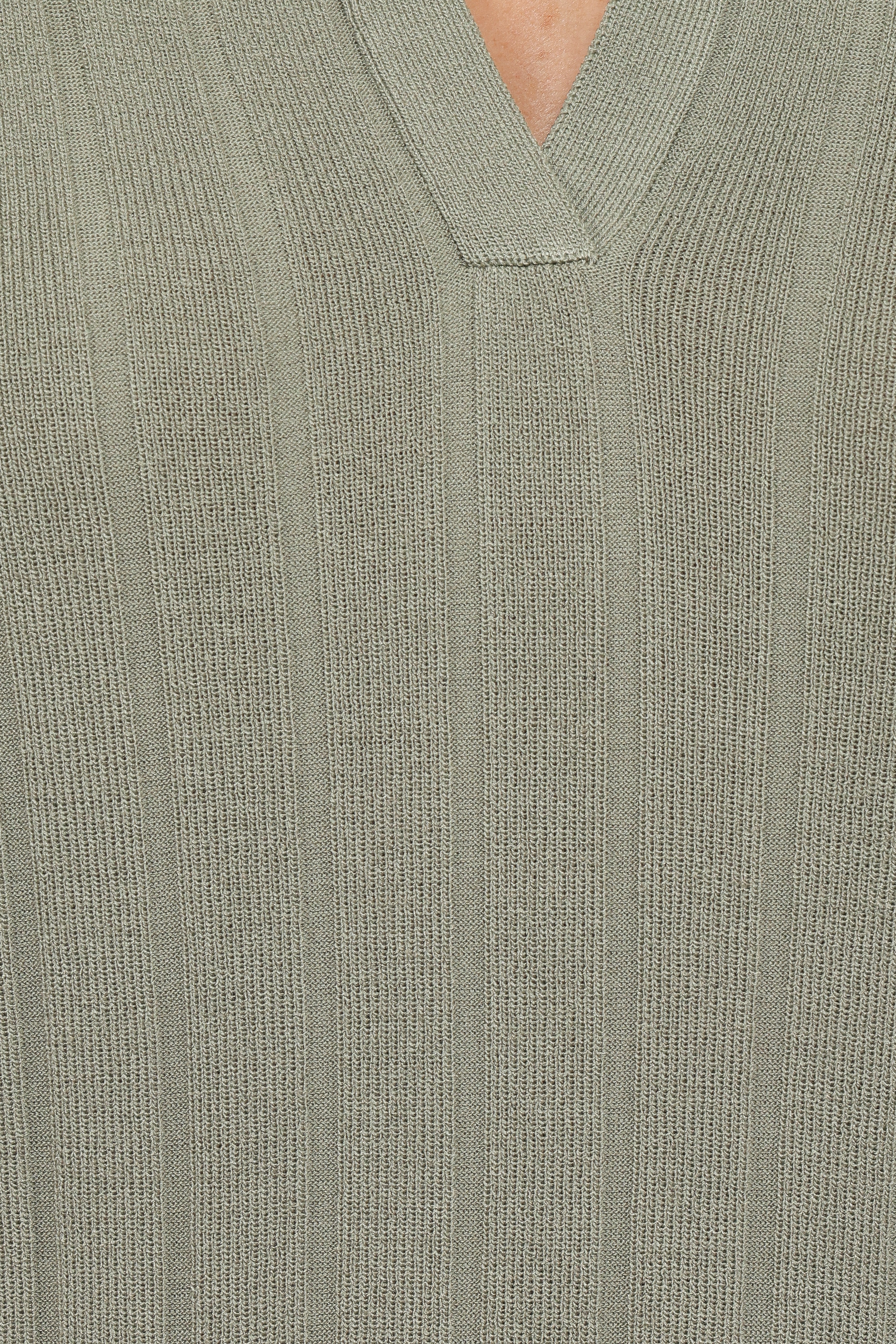 Yulissa Wide Ribbed Pant Set - Khaki Green