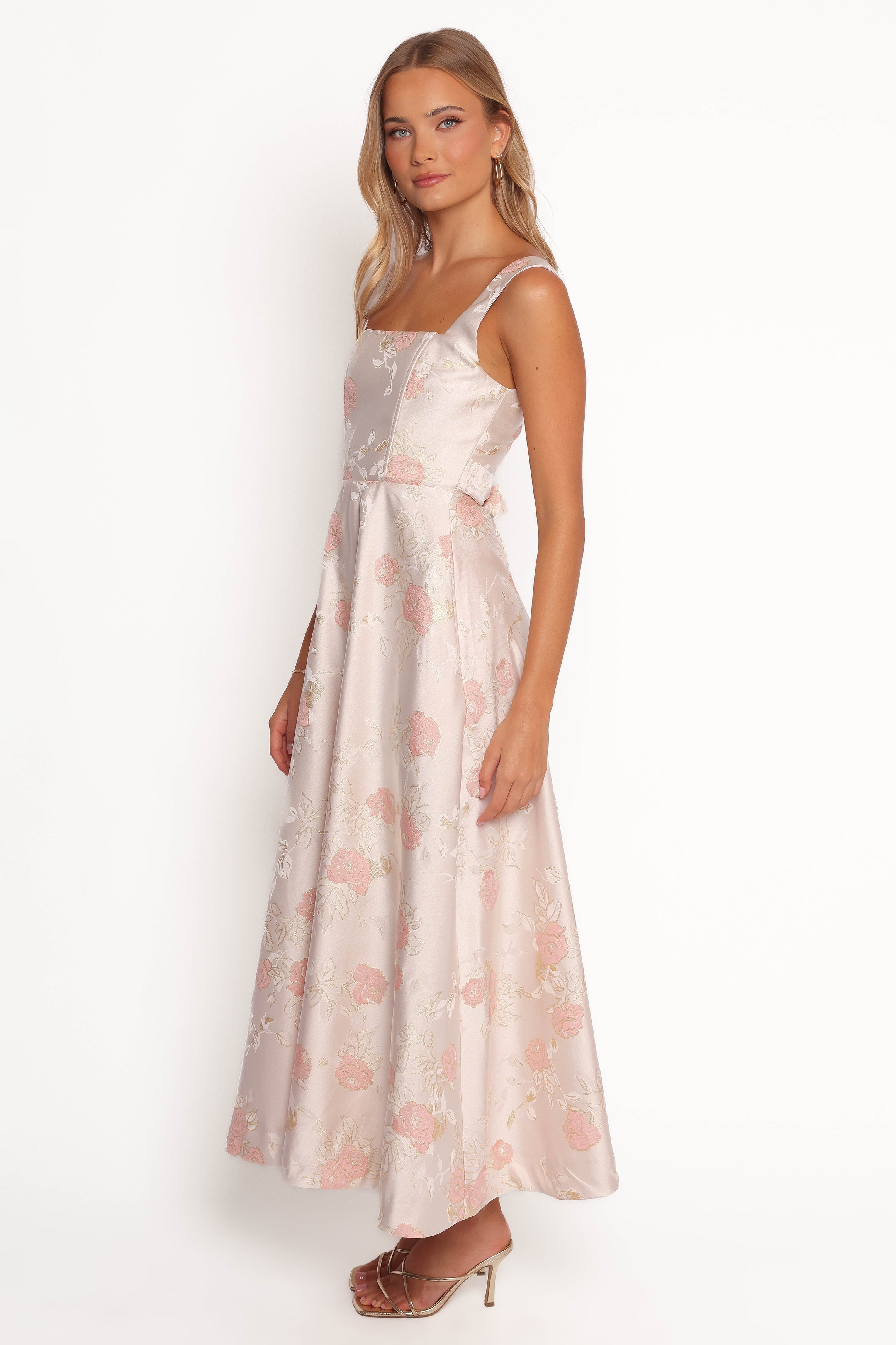 Zaria Midi Dress - Pink Floral