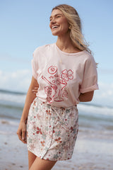 Zinnia Mini Skirt - Mirabelle Print