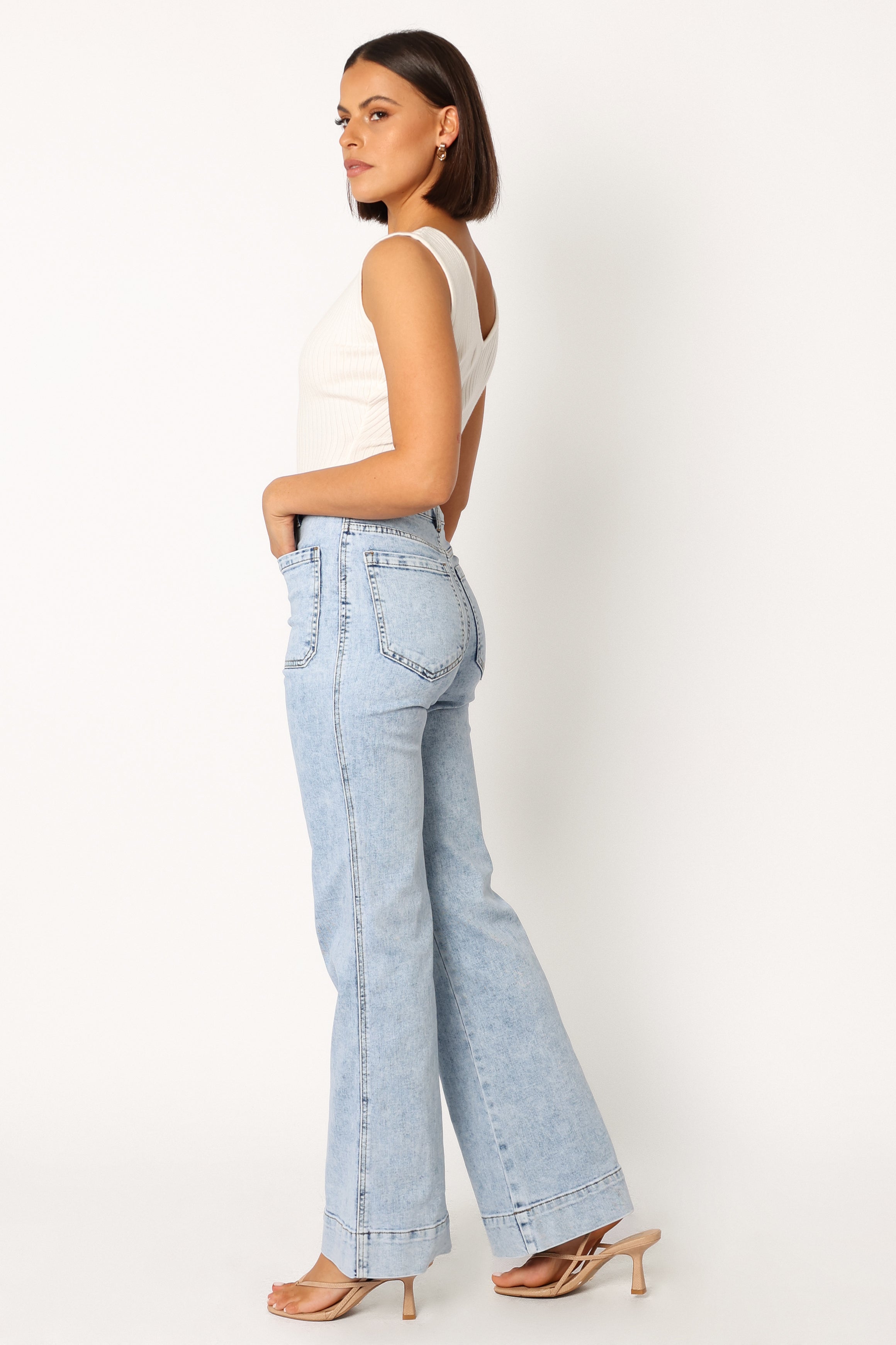 Nico Wide Leg Jean - Blue