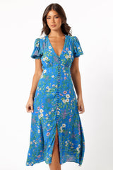 Brax Floral Dress - Blue Ivy