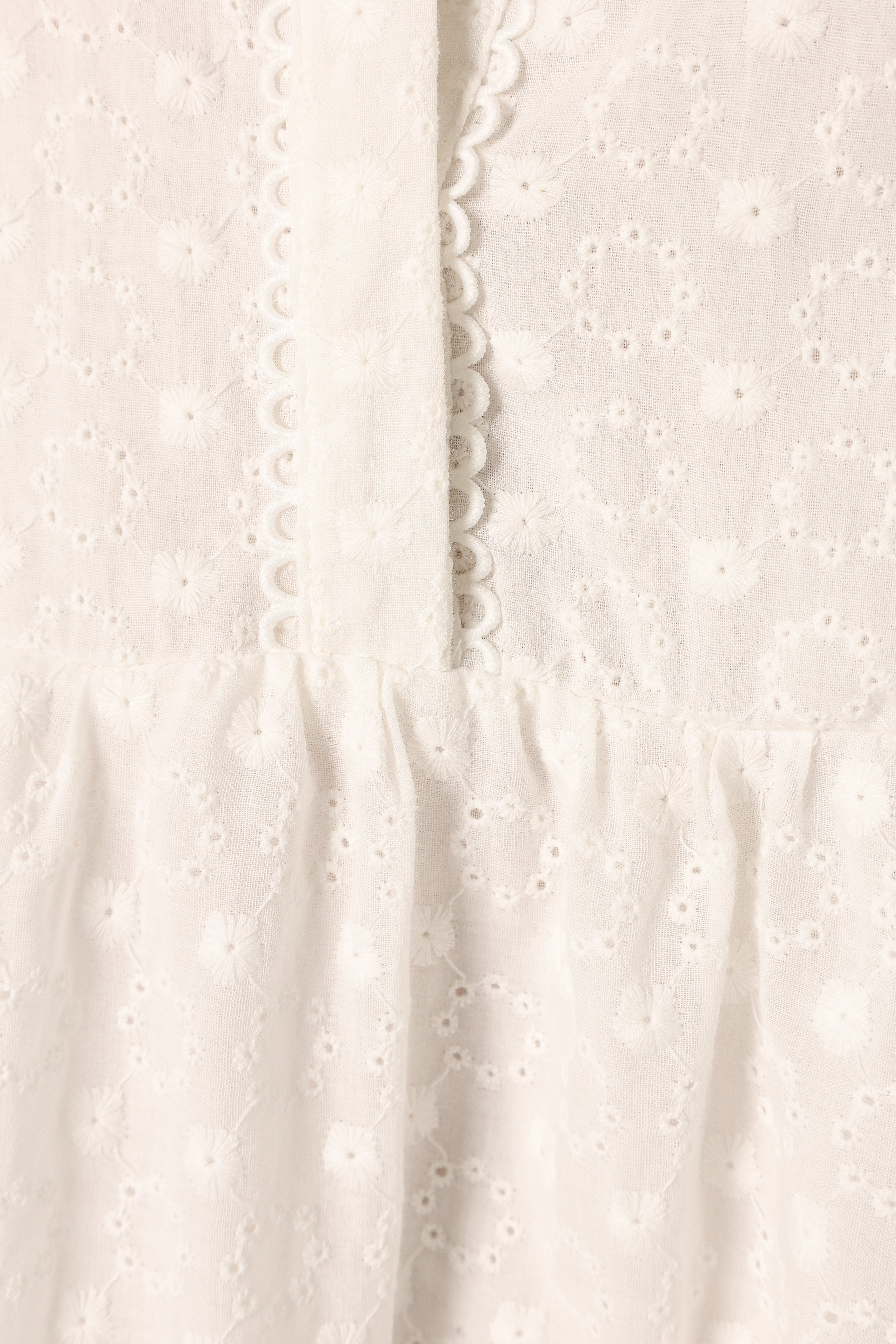 Delia Long Sleeve Mini Dress - White