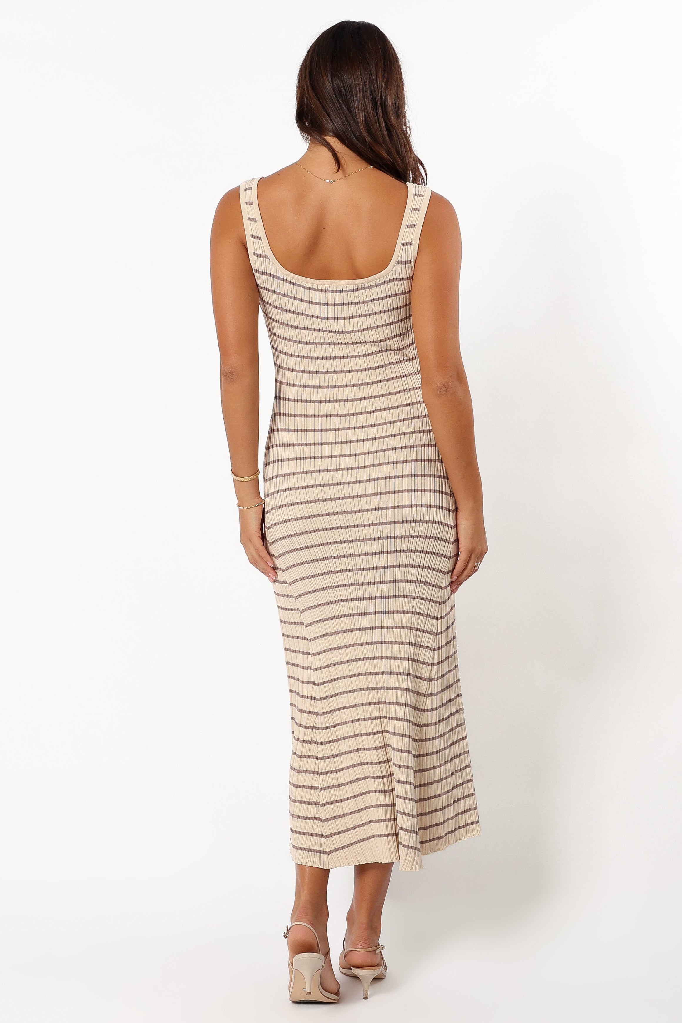 Henry Striped Dress - Cream/Mocha