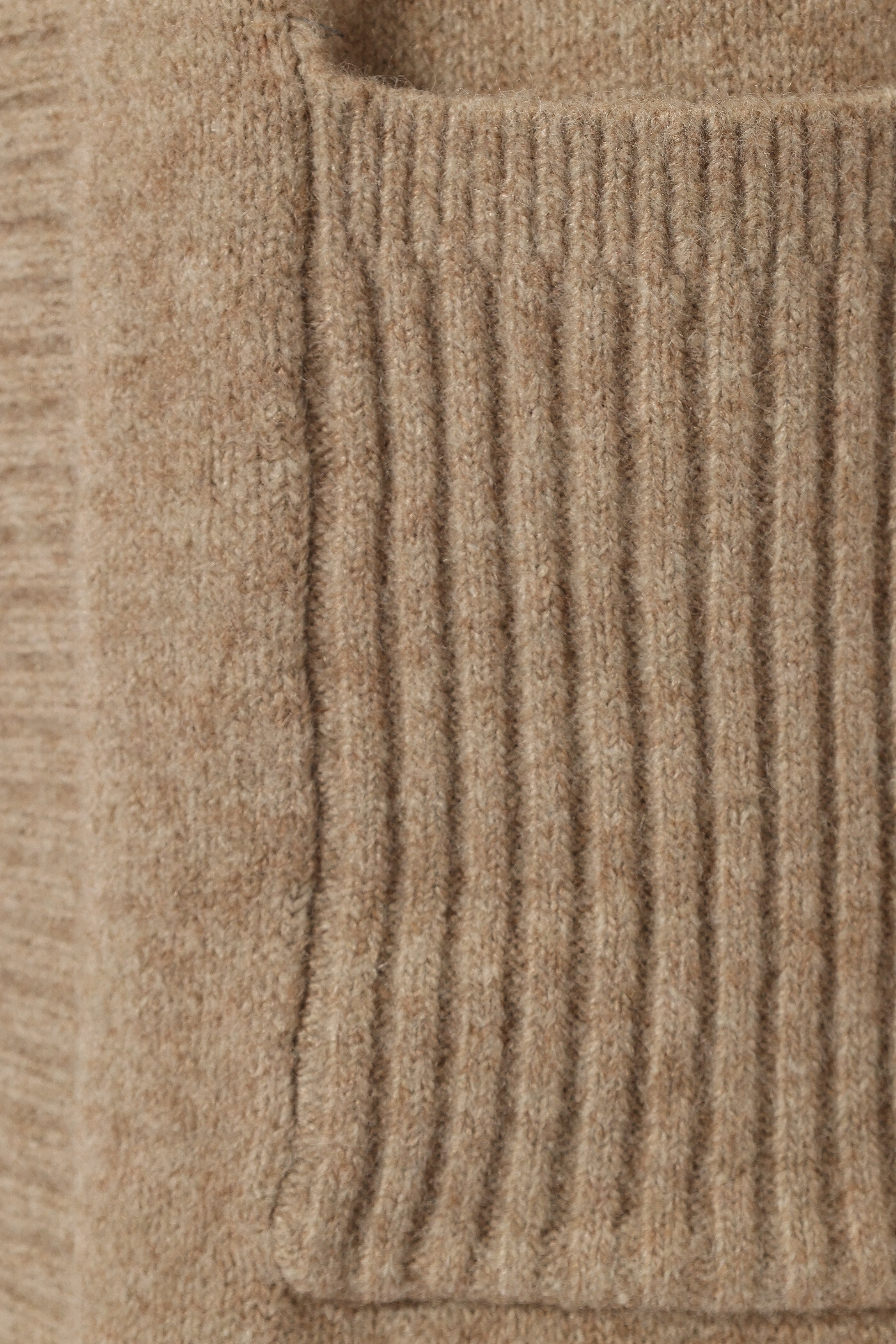 Nicolette Open Front Long Cardigan - Latte