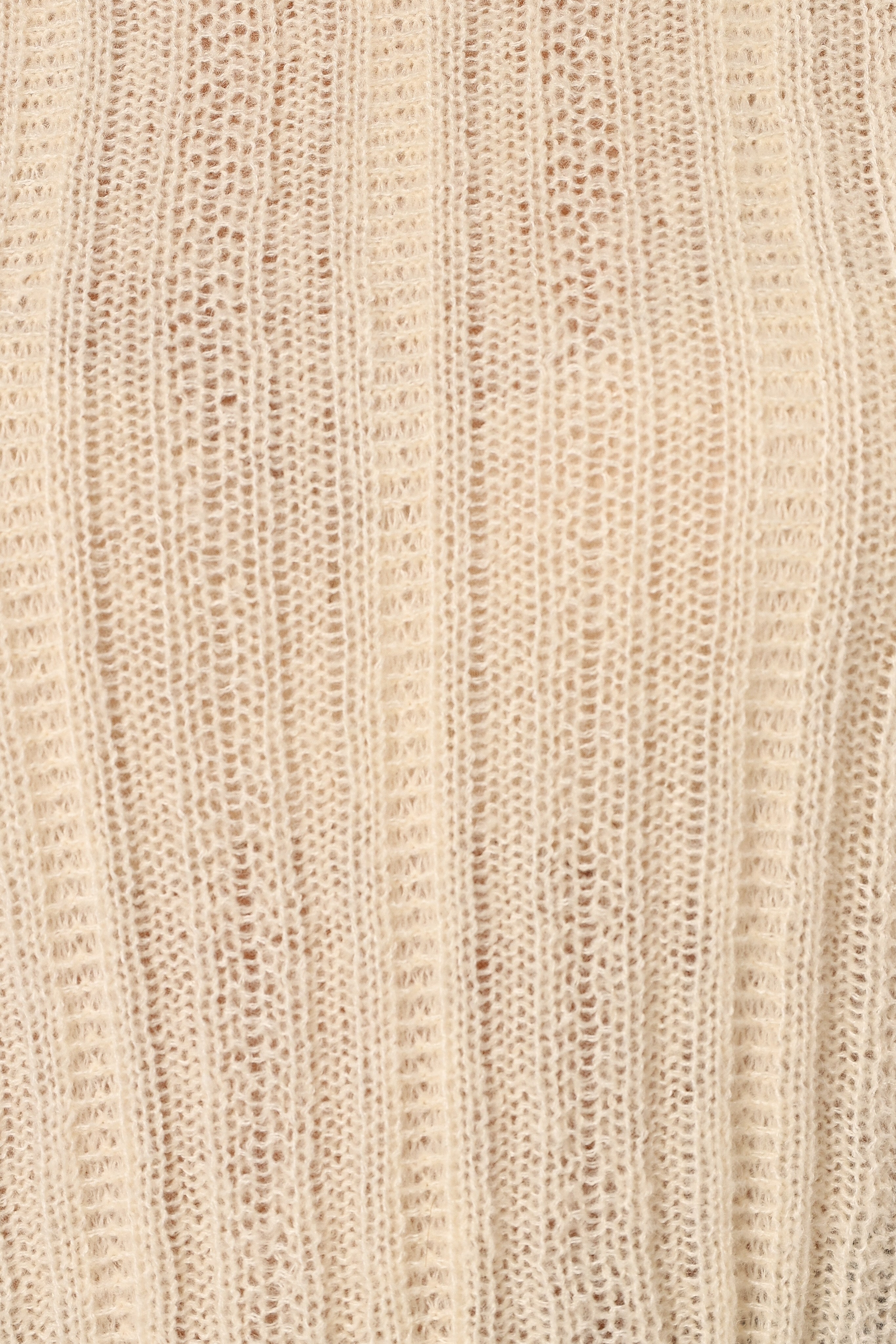 Wynford Scallop Edge Knit Sweater - Cream