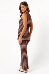 Saralynn Knitted Set - Brown Beige