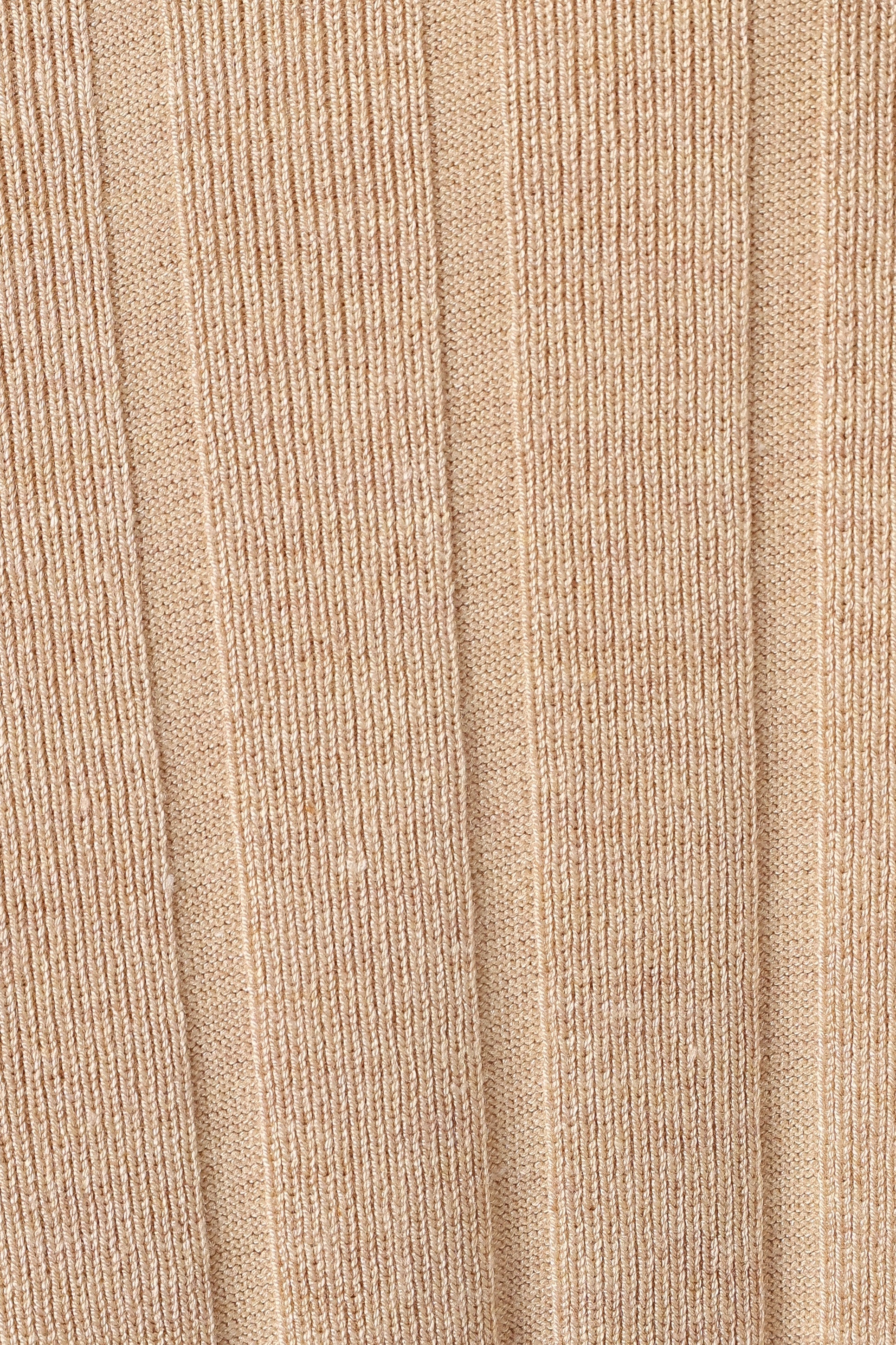 Silvie Short Sleeve Knitted Set - Beige